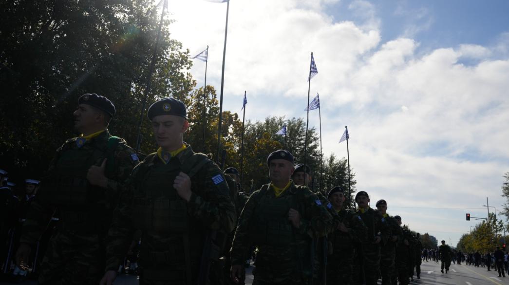 Στρατιώτες σε παρέλαση Θεσσαλονίκης