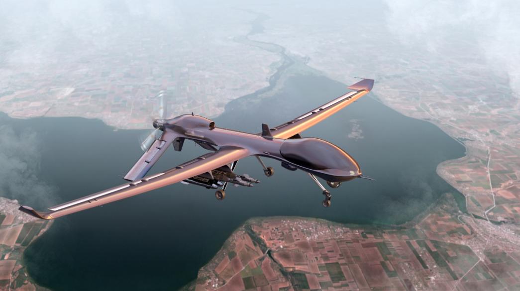 Στρατιωτικό drone στον αέρα