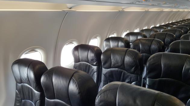 Άδειο αεροπλάνο καμπίνα