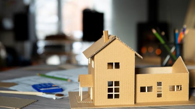 μακέτα οικίας κατασκευής