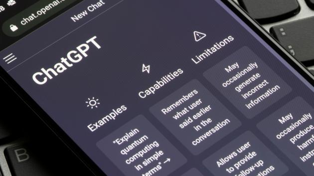 Οθόνη εφαρμογής ChatGPT