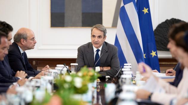 Κυριάκος Μητσοτάκης συνεδρίαση