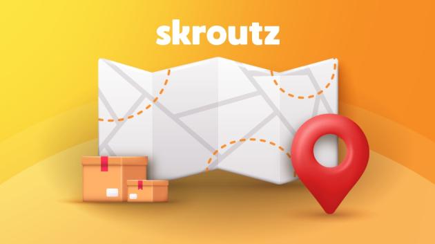 Λογότυπο Skroutz χάρτης πακέτα