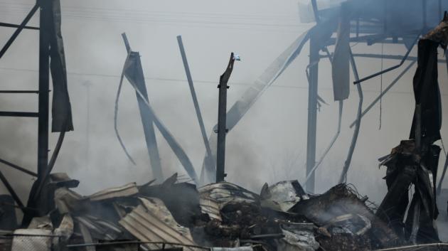 Κατεστραμμένο εργοστάσιο έκρηξη