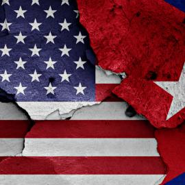 Σημαίες ΗΠΑ και Κούβας