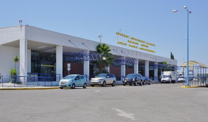 Εξωτερική όψη Αεροδρομίου Καλαμάτας Καπετάν Βασίλης Κωνσταντακόπουλος Αεροδρόμιο Καλαμάτας κτήριο