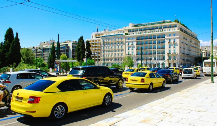 Κίνηση ταξί στο κέντρο