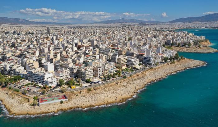 Αστική ακτογραμμή Πειραιά από αέρος