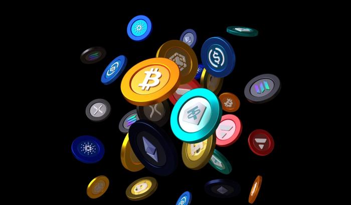 Κρυπτονομίσματα σε πτώση Κρυπτονομίσματα εικονίδια