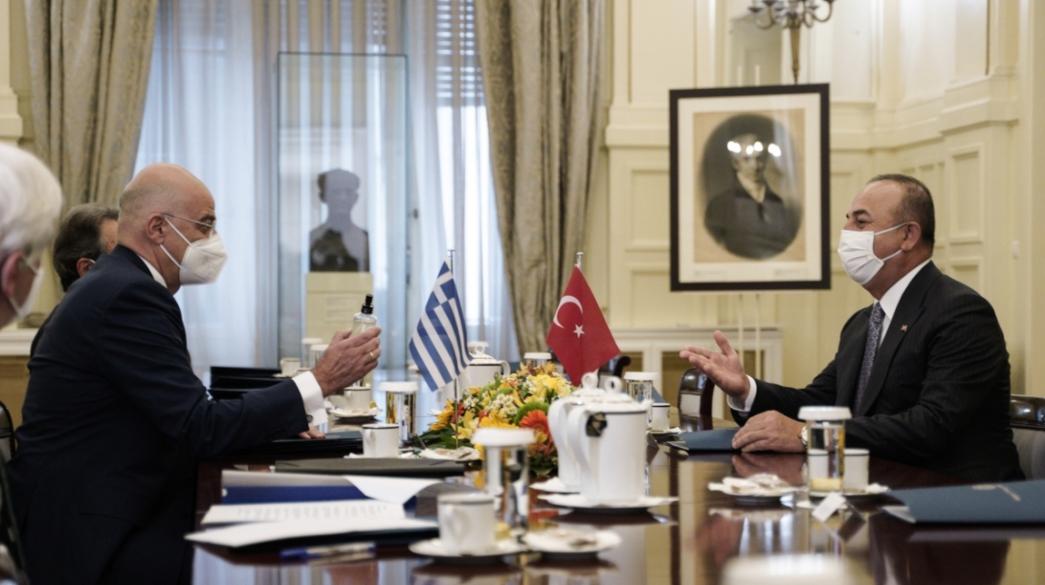 Dendias, Cavusoglu, Ellada, Tourkia