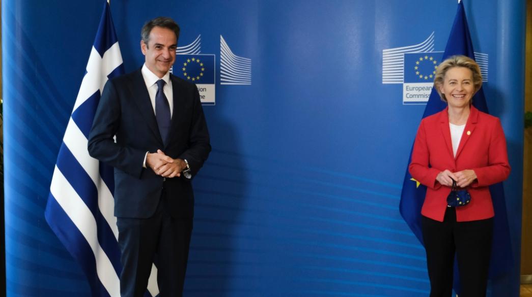 Kyriakos Mitsotakis, Ursula von der Leyen, Komision