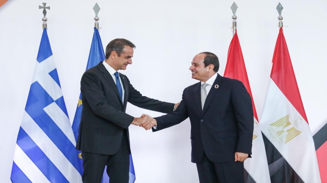 Kyriakos Mitsotakis, Al Sisi, Egypt, Aigyptos, Ellada, Greece