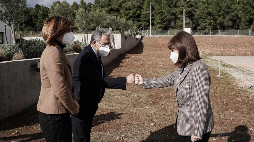 Κ. Σακελλαροπούλου στο Αποτεφρωτήριο Ριτσώνας