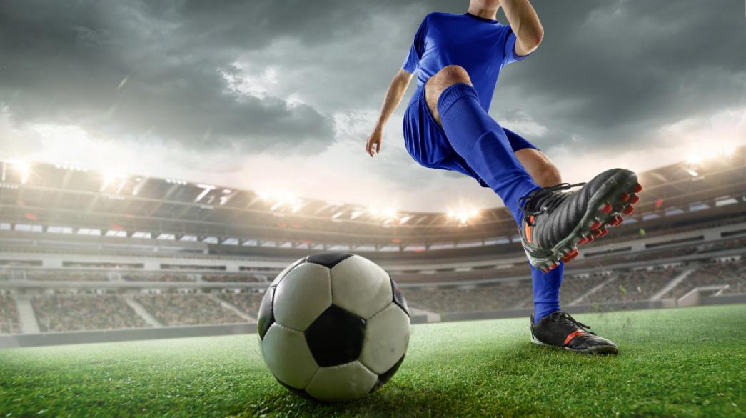 Ποδοσφαιριστής στο γήπεδο
