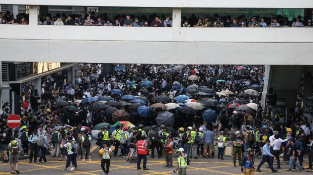 Διαδηλωτές στο Χονγκ Κονγκ
