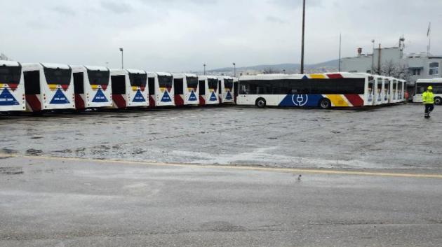 Ηλεκτρικά λεωφορεία στόλος