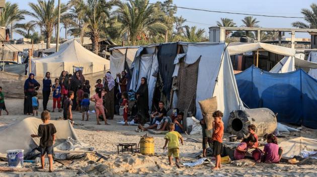 Πλήθος προσφύγων Παλαιστίνης