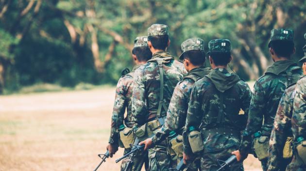 Κινέζοι στρατιώτες άμυνας