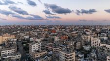 Γάζα πανοραμική όψη ηλιοβασίλεμα