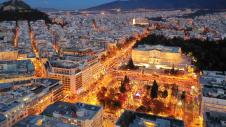 Σύνταγμα Αθήνα νυχτερινή άποψη
