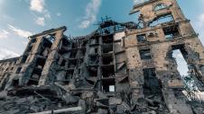 Κατεστραμμένο κτίριο Ουκρανίας