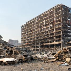 Κατεστραμμένο κτίριο πολέμου