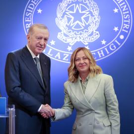 Ερντογάν Μελόνι χειραψία